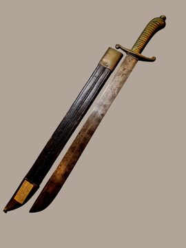 Niemiecki tasak piechoty Faschinenmesser M/1845 Saksonia