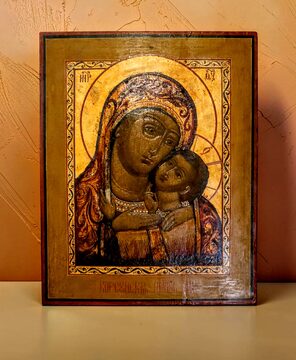 Rosyjska Ikona Matki Boskiej Korsuńskiej Eleusa XIX w.
